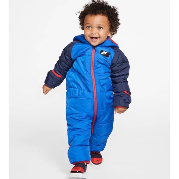 NEW Nike Baby Puffer Snowsuit Black Size 3M - Picture 5 of 10